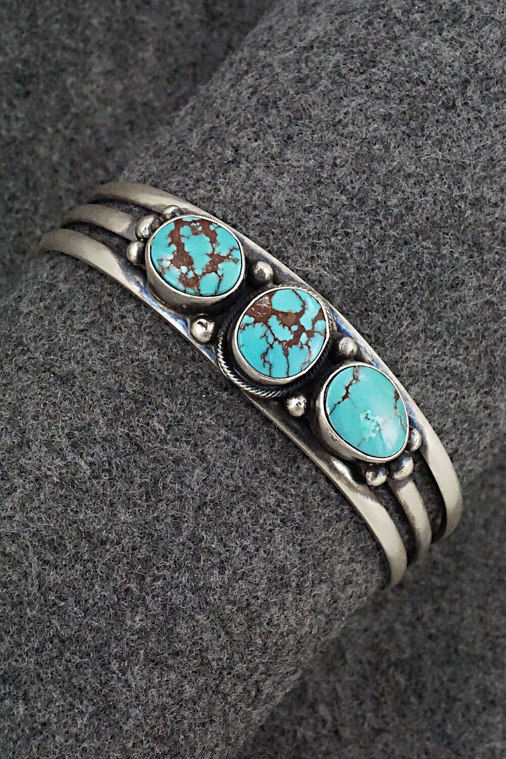 Turquoise & Sterling Silver Bracelet - Darrin Livingston