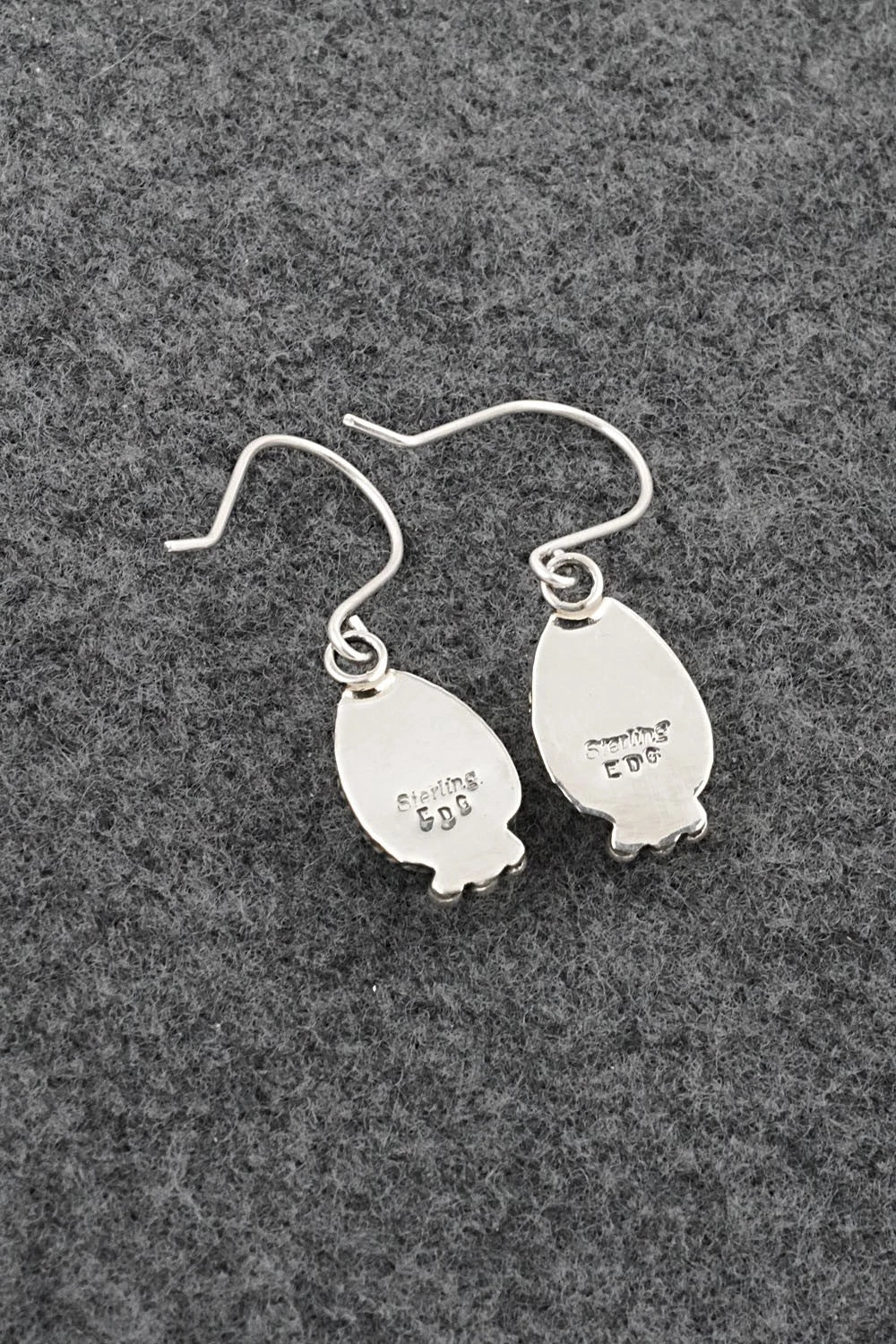 Turquoise & Sterling Silver Earrings - Eugene Gruber