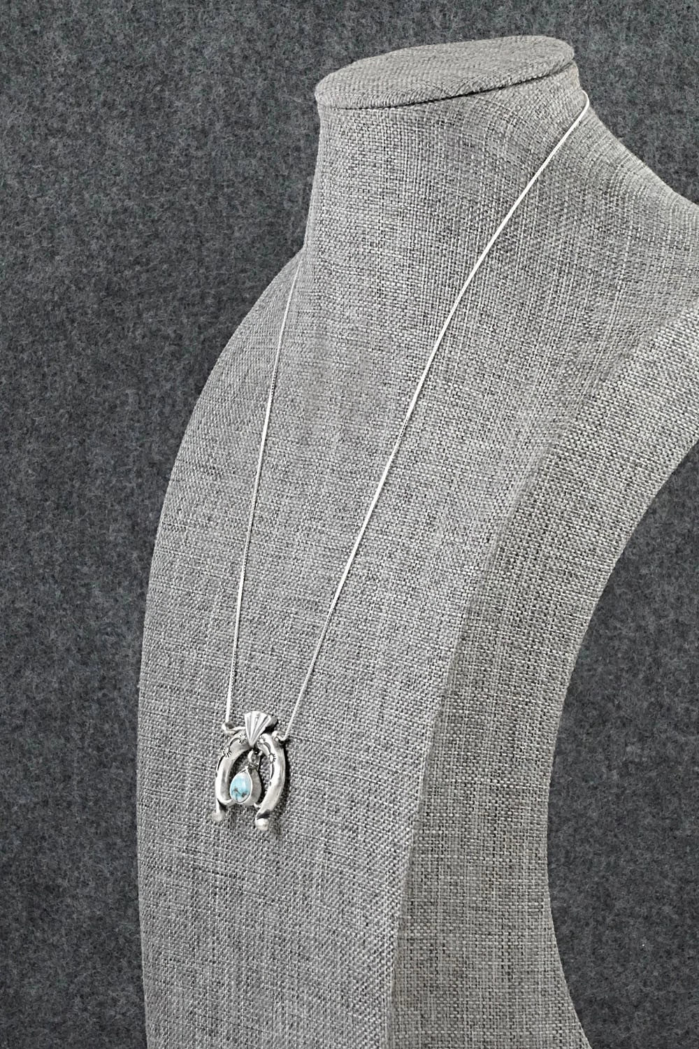 Turquoise & Sterling Silver Necklace - Gary Shorty