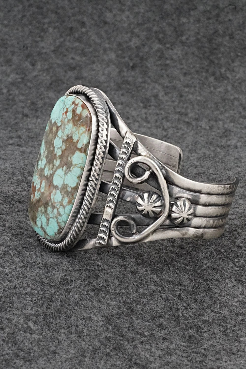 Turquoise & Sterling Silver Bracelet - Bobby Johnson