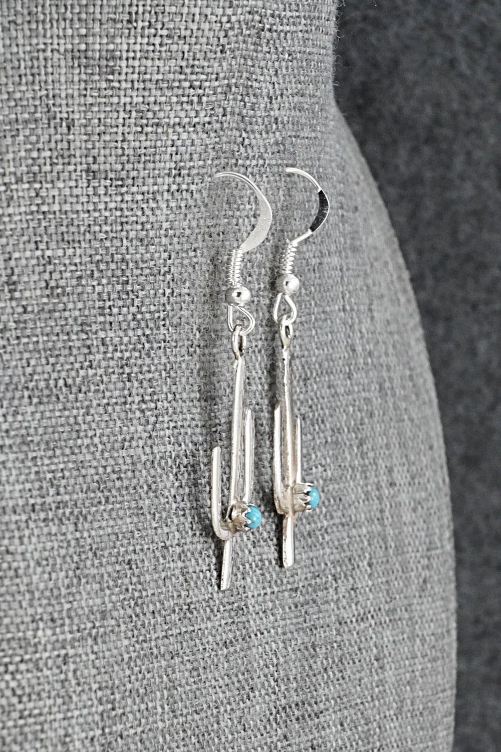 Turquoise & Sterling Silver Earrings - Lorraine Chee