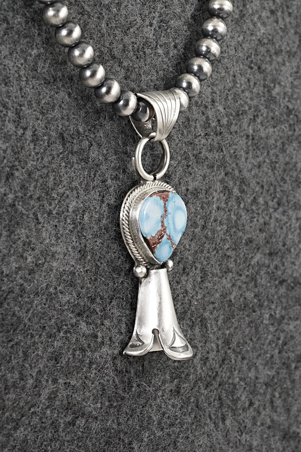 Turquoise & Sterling Silver Necklace - Sharon McCarthy