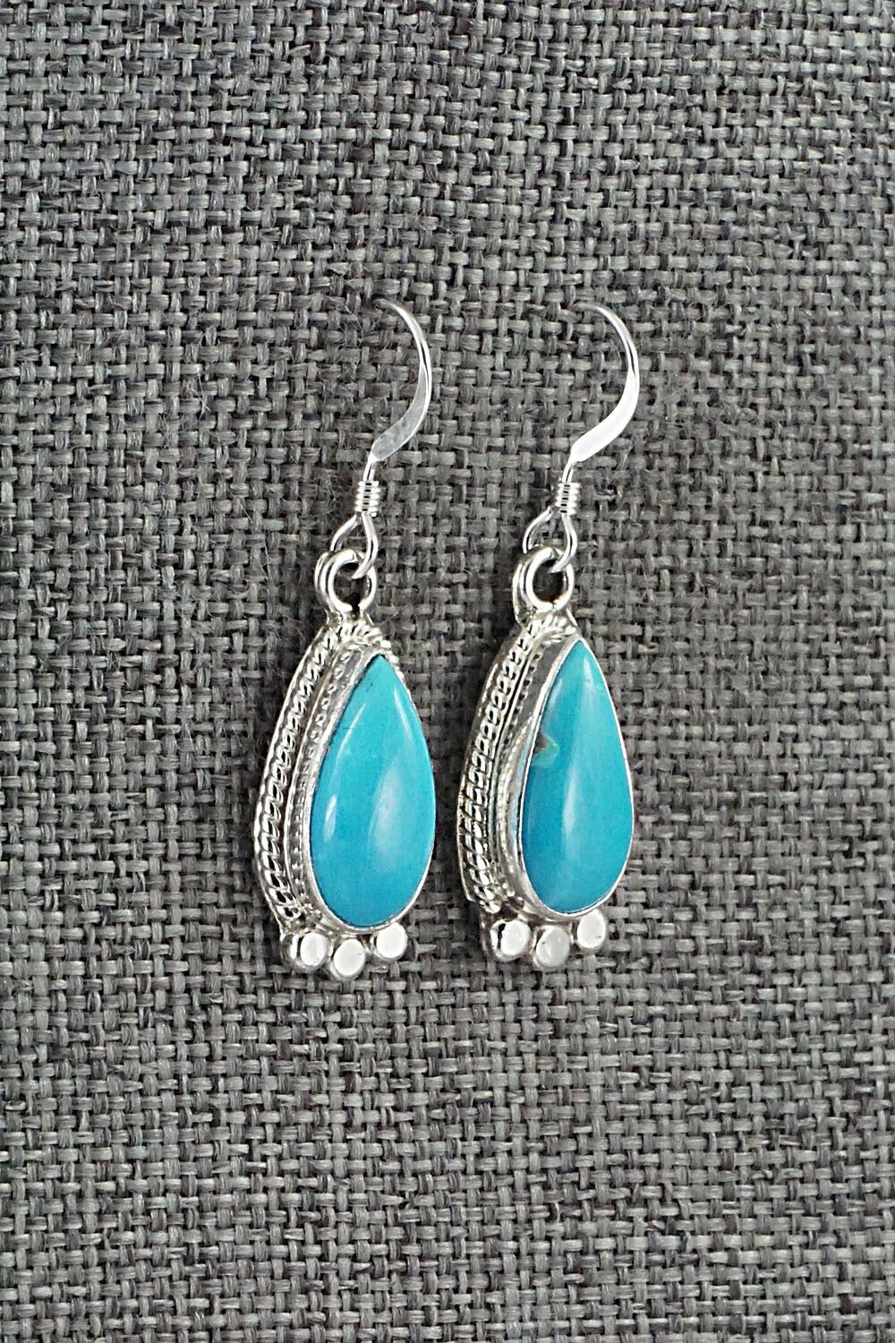 Turquoise and Sterling Silver Earrings - Sharon McCarthy