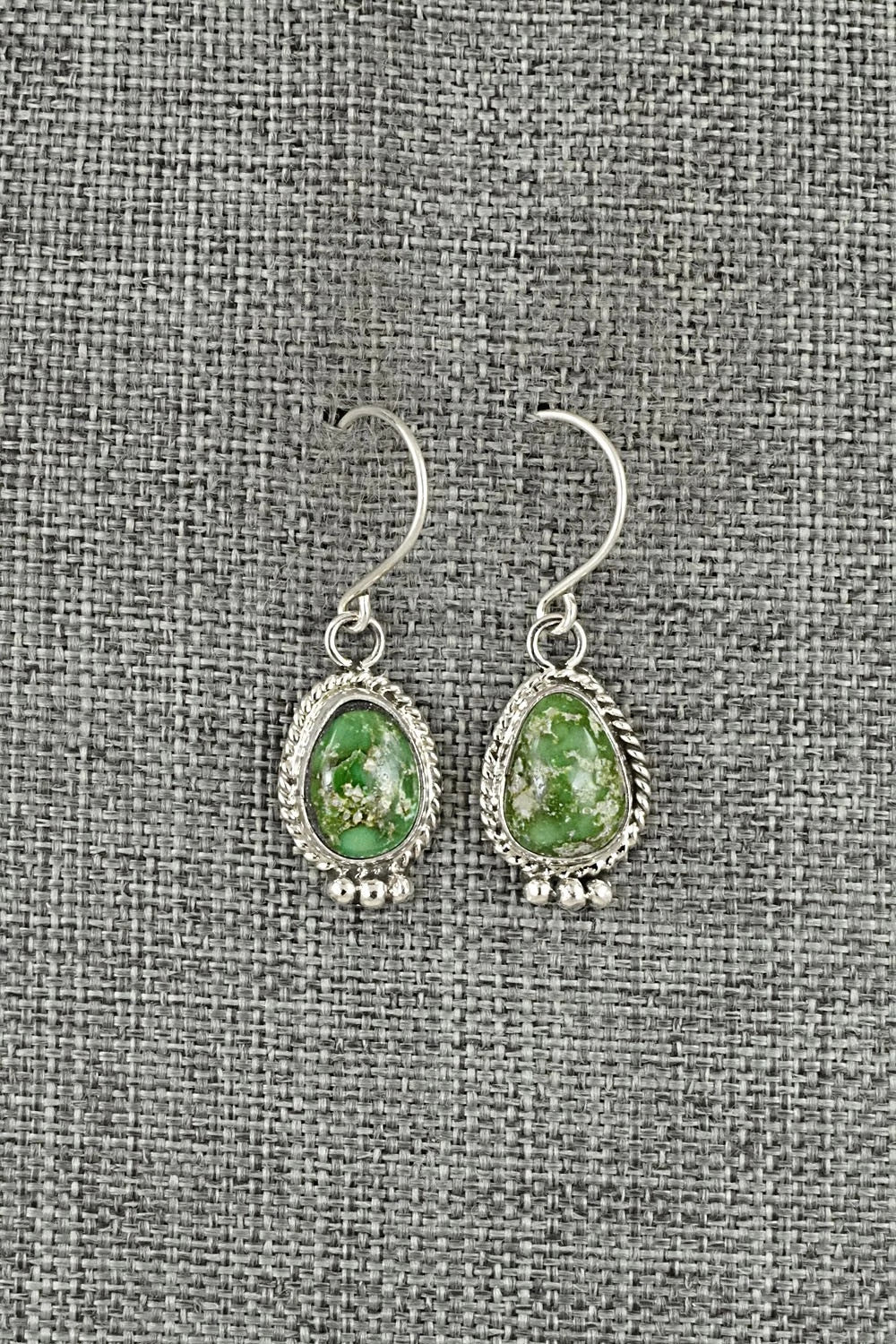 Turquoise & Sterling Silver Earrings - Rosemary Saunders