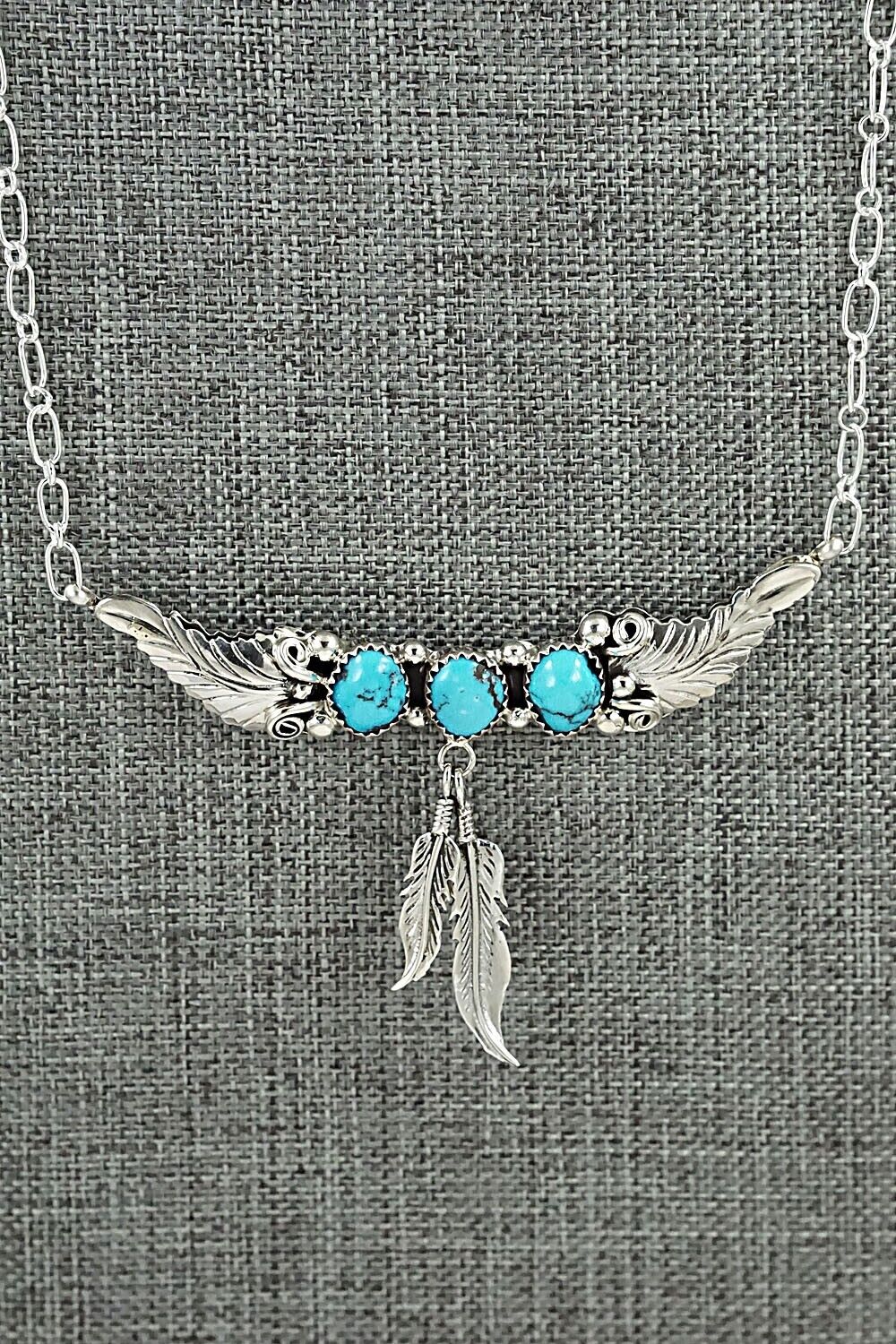 Turquoise & Sterling Silver Necklace - Sadie Jim