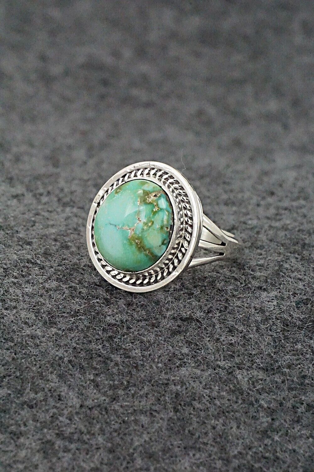 Turquoise & Sterling Silver Ring - Daniel Benally - Size 7