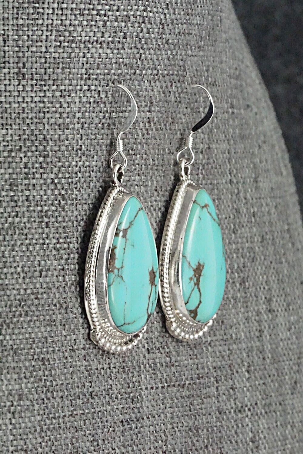Turquoise & Sterling Silver Earrings - Verley Betone