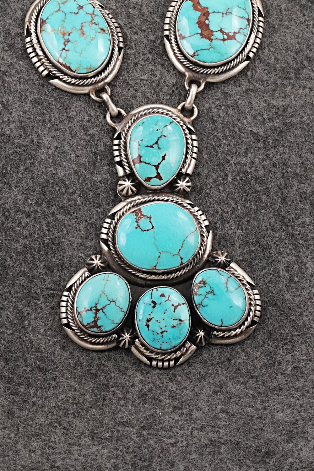 Turquoise & Sterling Silver Necklace Set - Paul Livingston