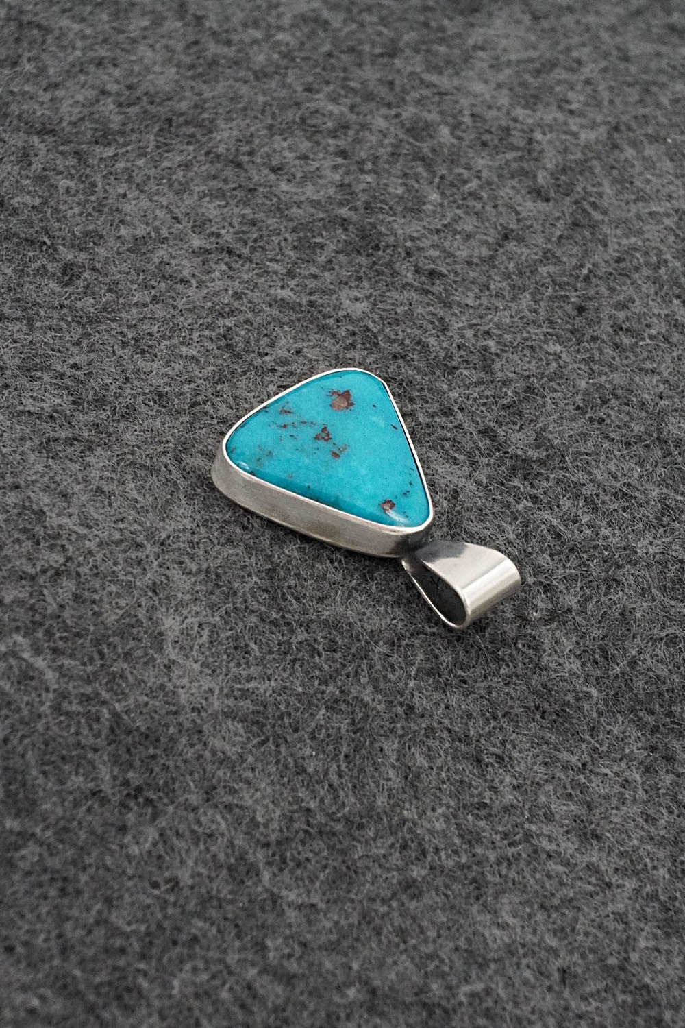 Turquoise & Sterling Silver Pendant - Rena Begay