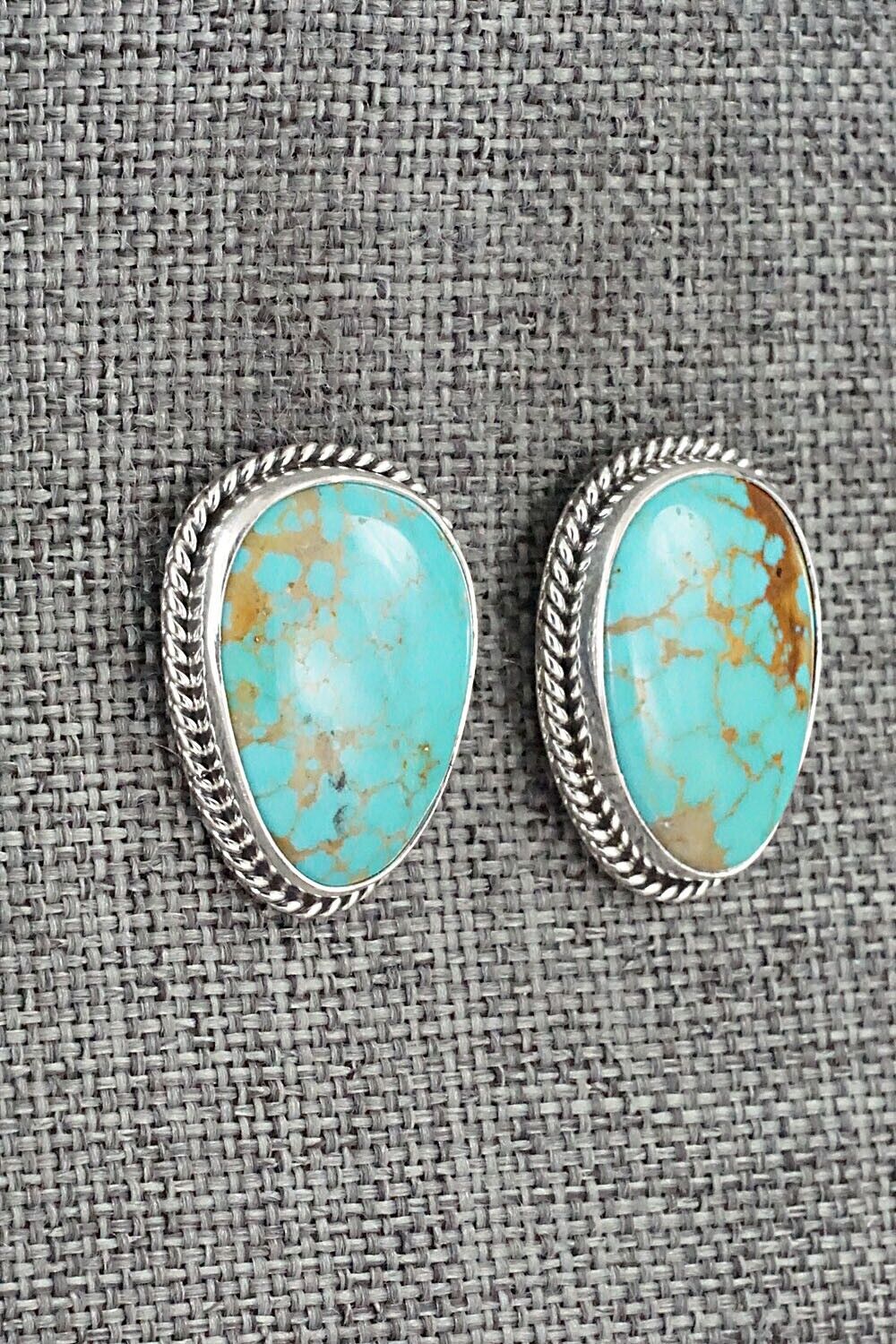 Turquoise & Sterling Silver Earrings - Marco Begaye