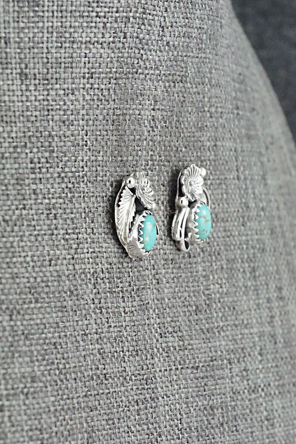 Turquoise & Sterling Silver Earrings - Rita Largo