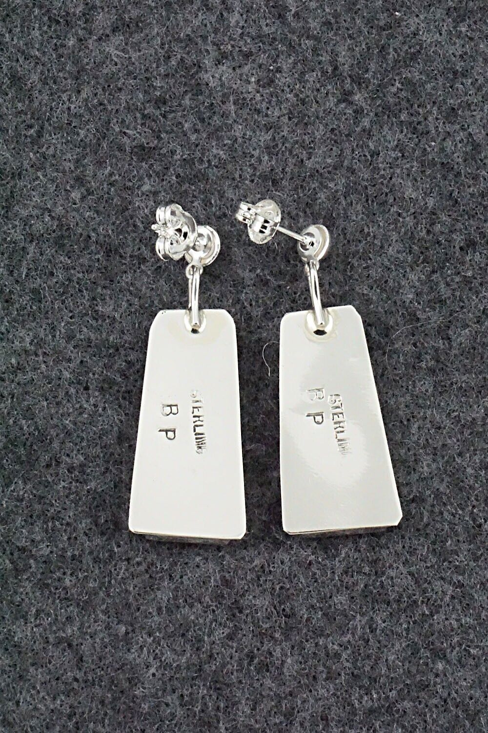 Turquoise & Sterling Silver Earrings - Brenda Pete