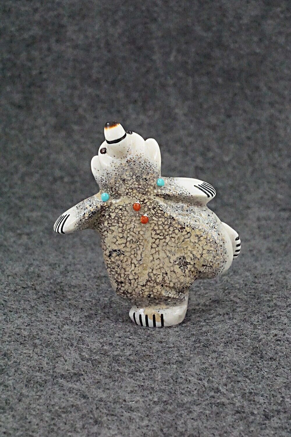 Dancing Bear Zuni Fetish Carving - Claudia Peina