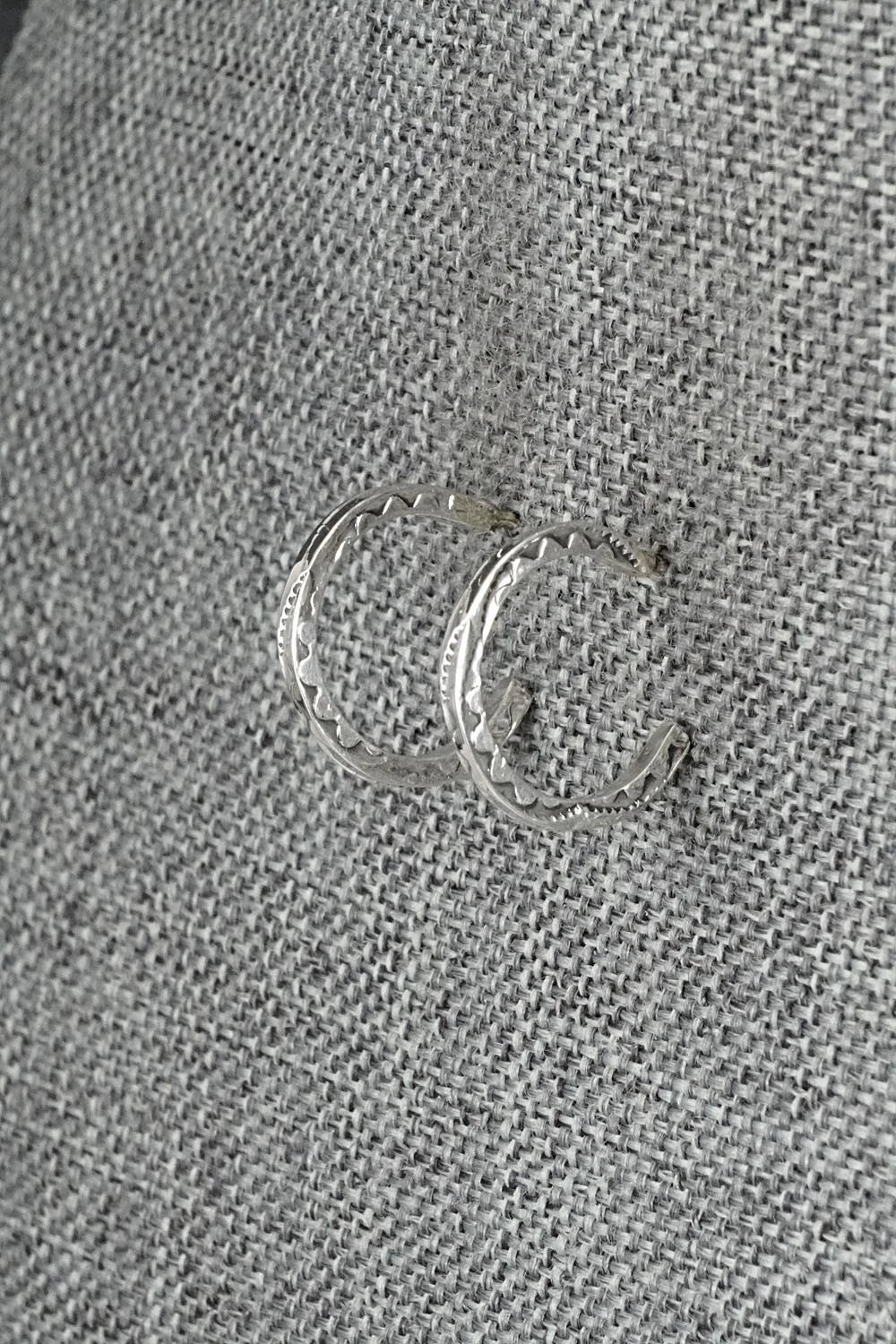 Sterling Silver Hoop Earrings - Elaine Tahe