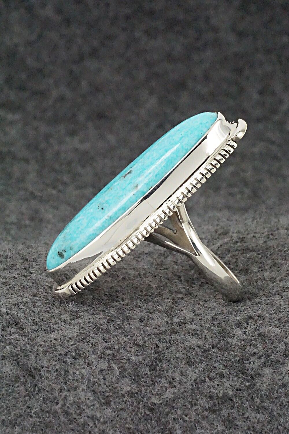 Turquoise & Sterling Silver Ring - James Francisco - Size 8.75