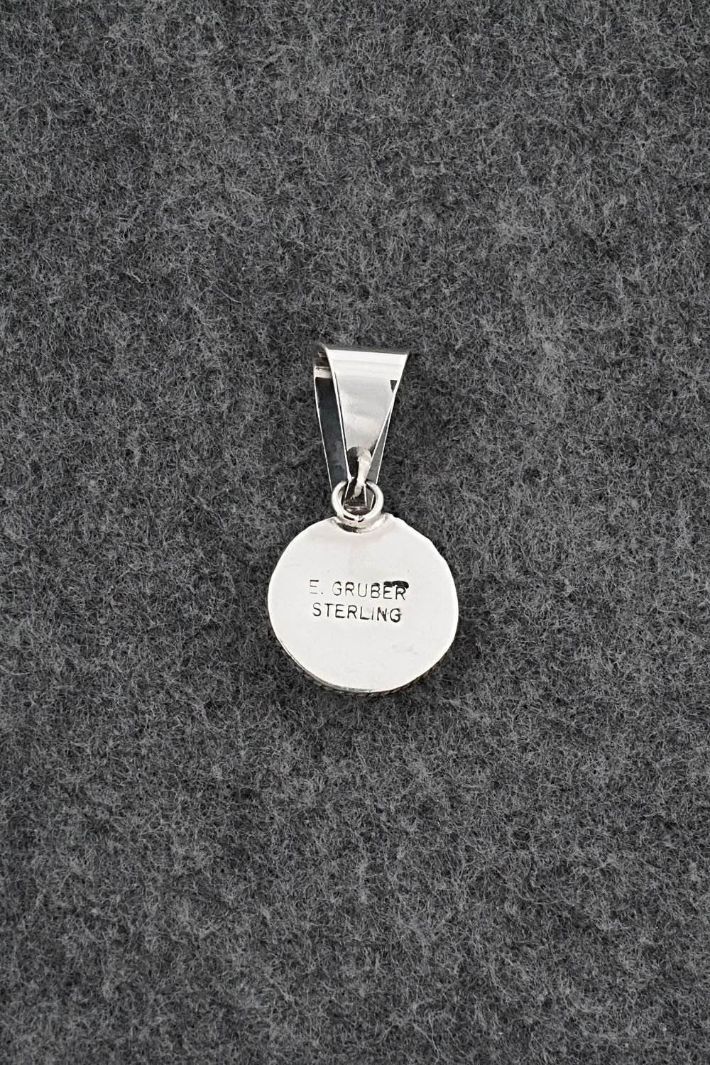 Turquoise & Sterling Silver Pendant - Eugene Gruber