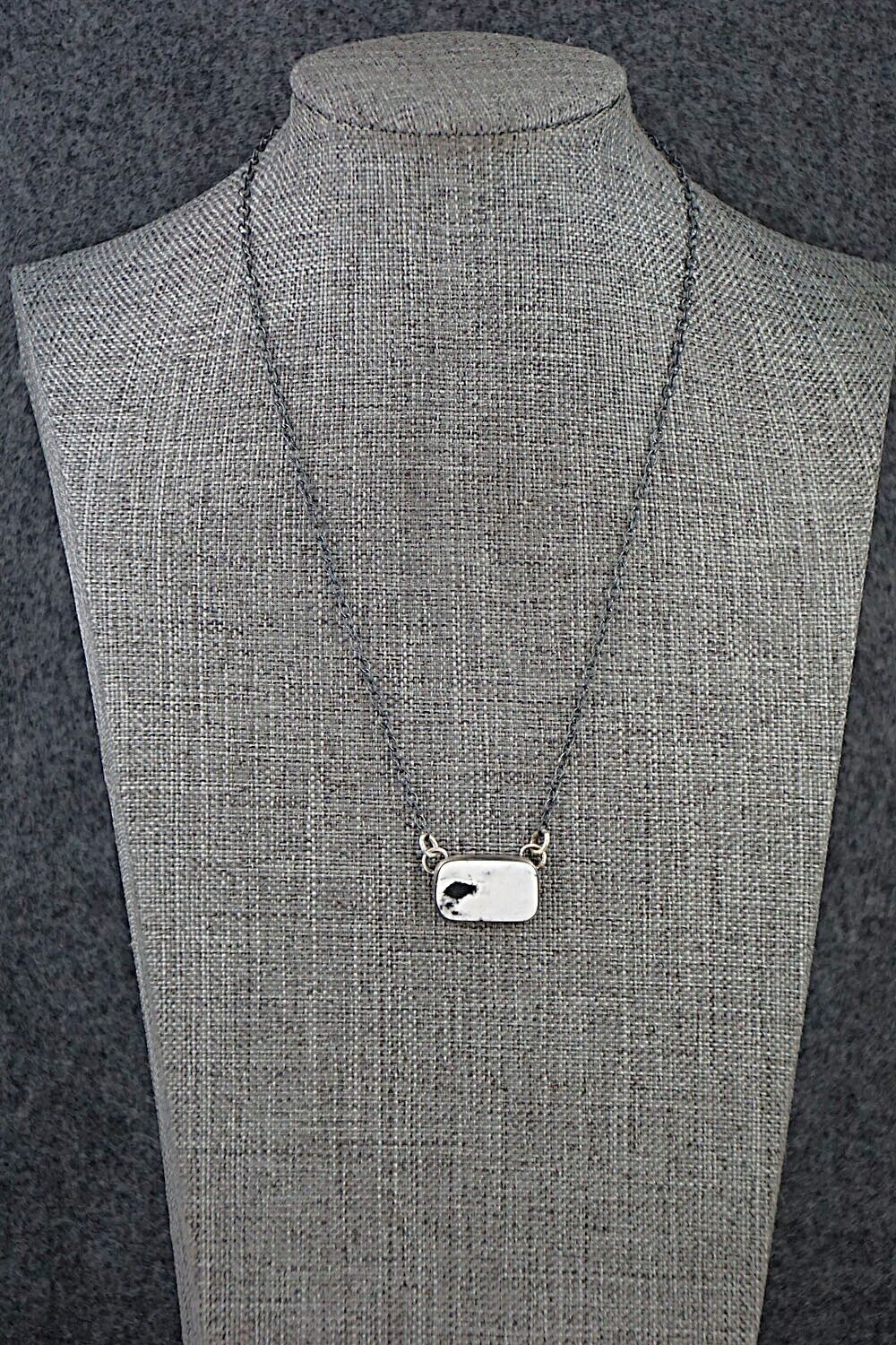 White Buffalo & Sterling Silver Necklace - Angela Martin