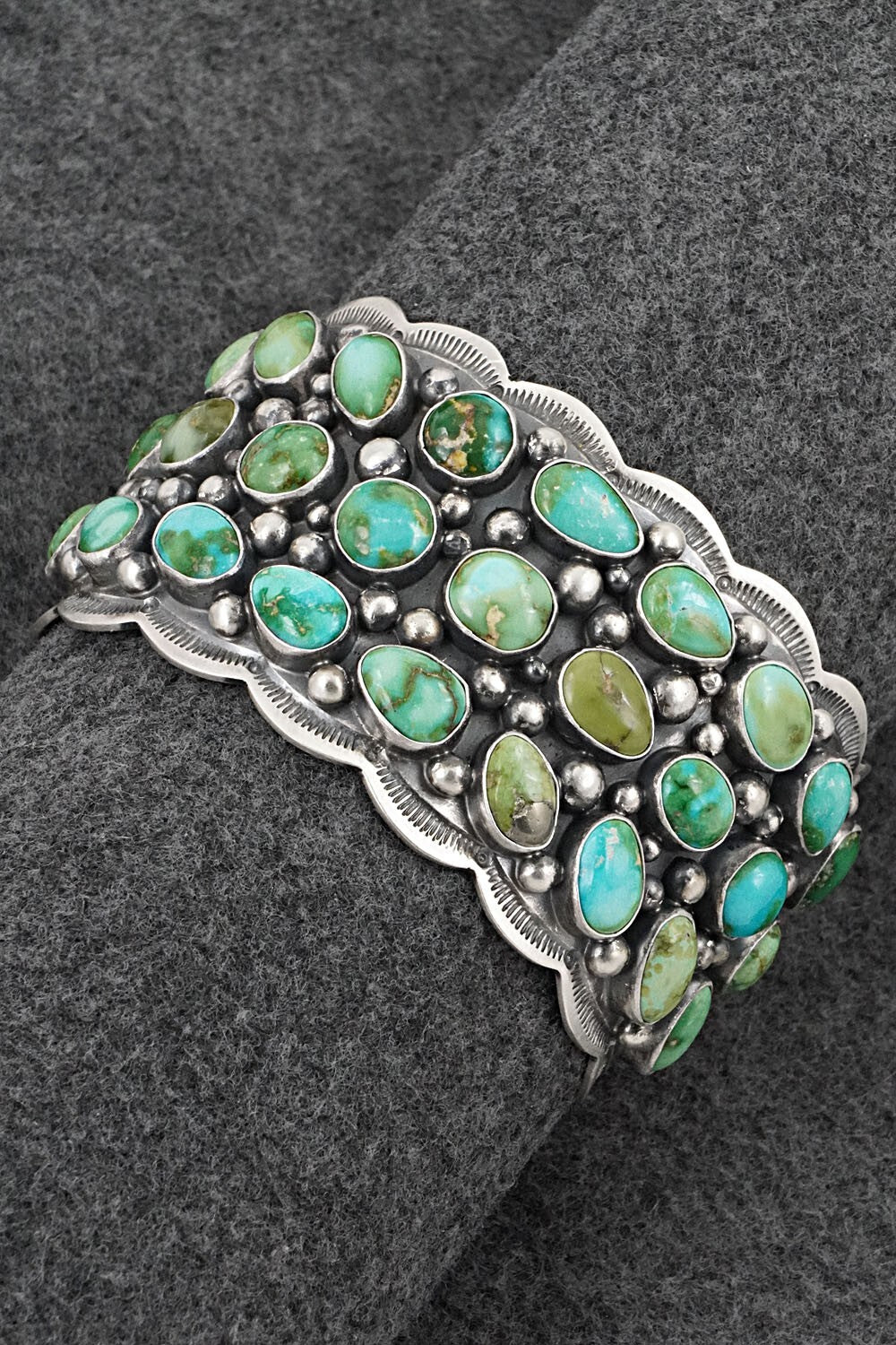 Turquoise & Sterling Silver Bracelet - Tom Lewis