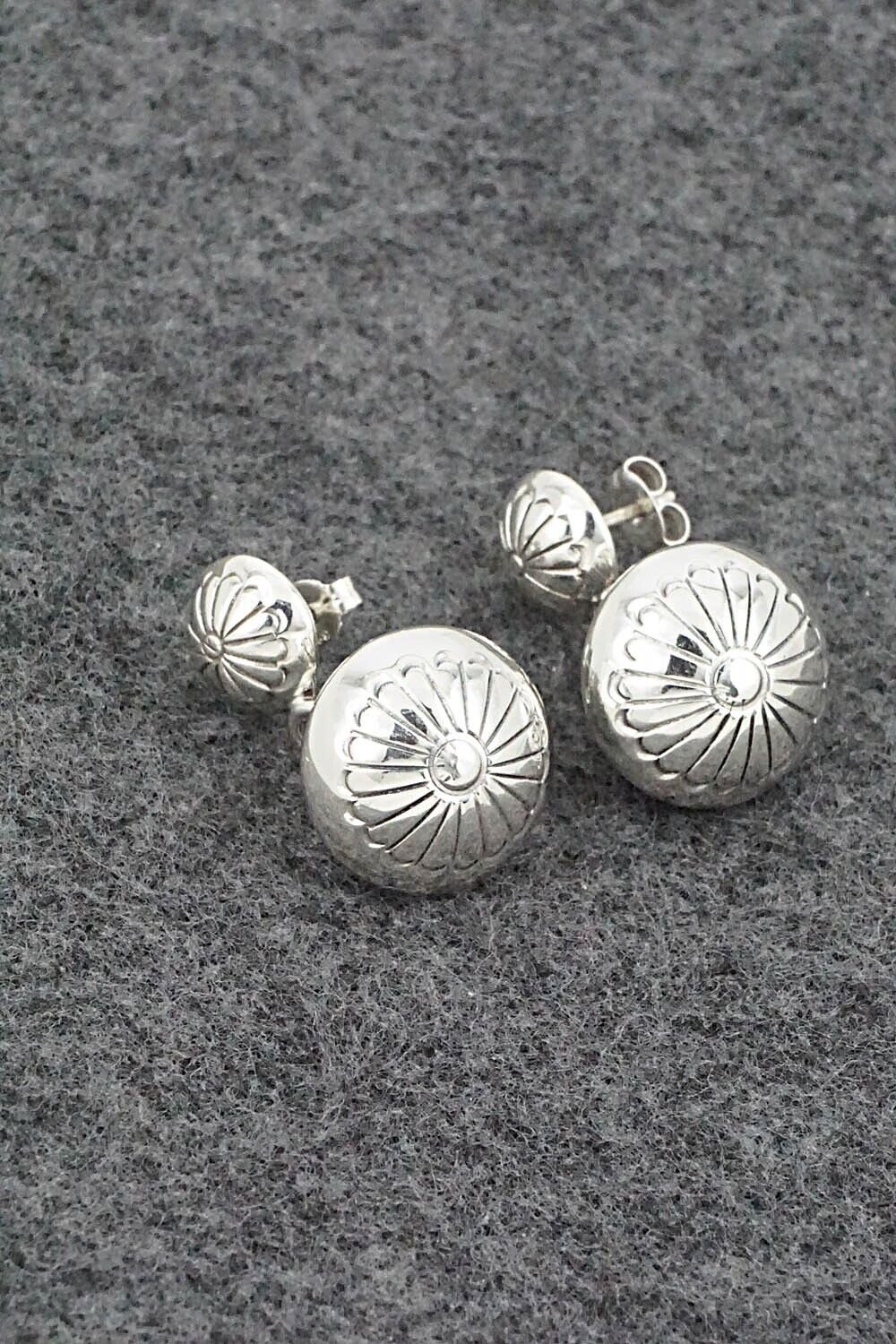 Sterling Silver Earrings - Marie Yazzie