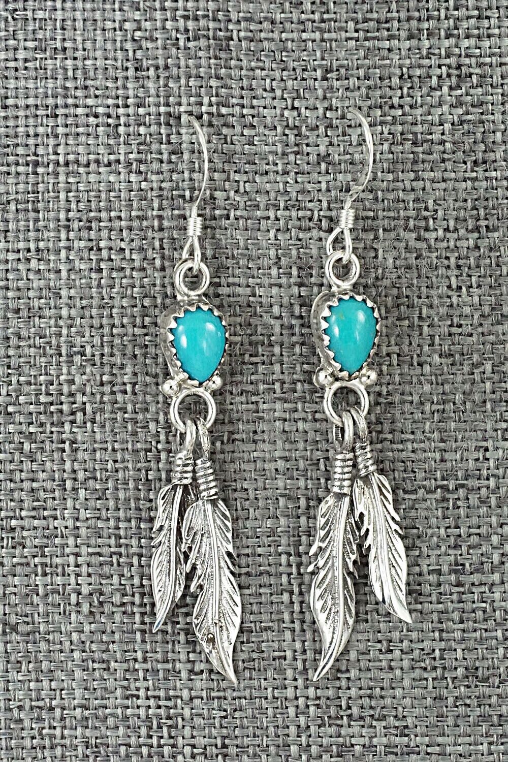 Turquoise & Sterling Silver Earrings - Emery Spencer