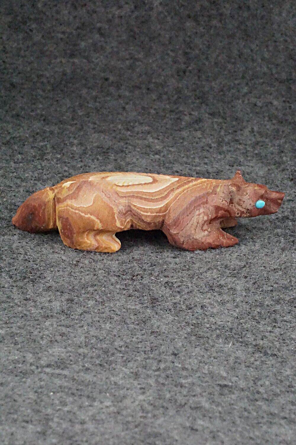Badger Zuni Fetish Carving - Ronnie Lunasee