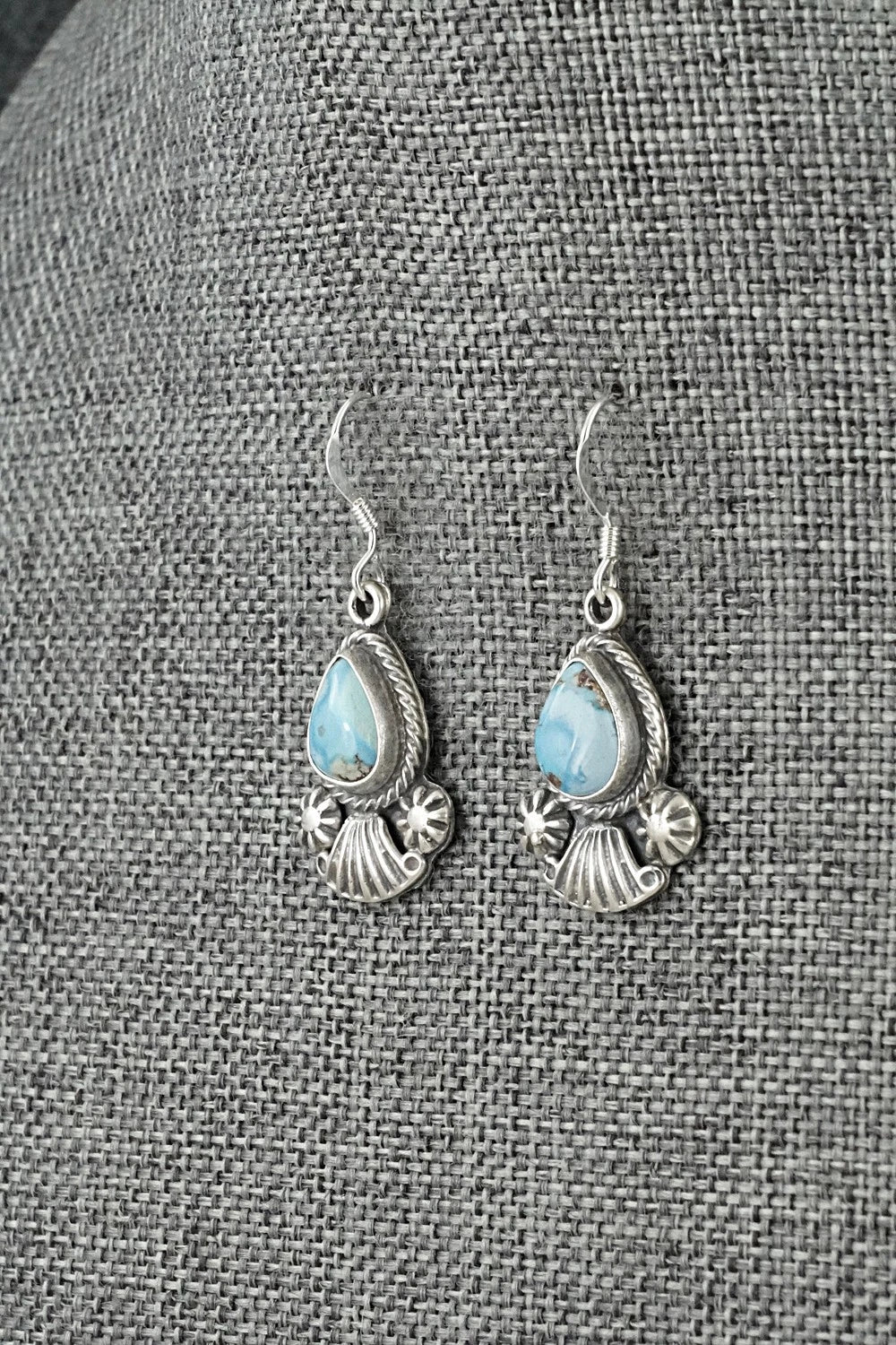 Turquoise & Sterling Silver Earrings - Verley Betone