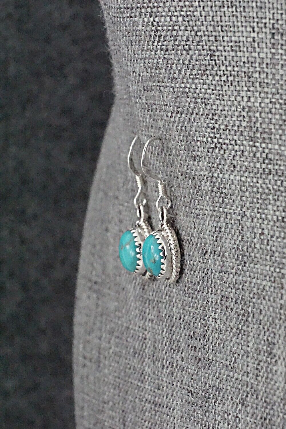 Turquoise & Sterling Silver Earrings - Sharon McCarthy