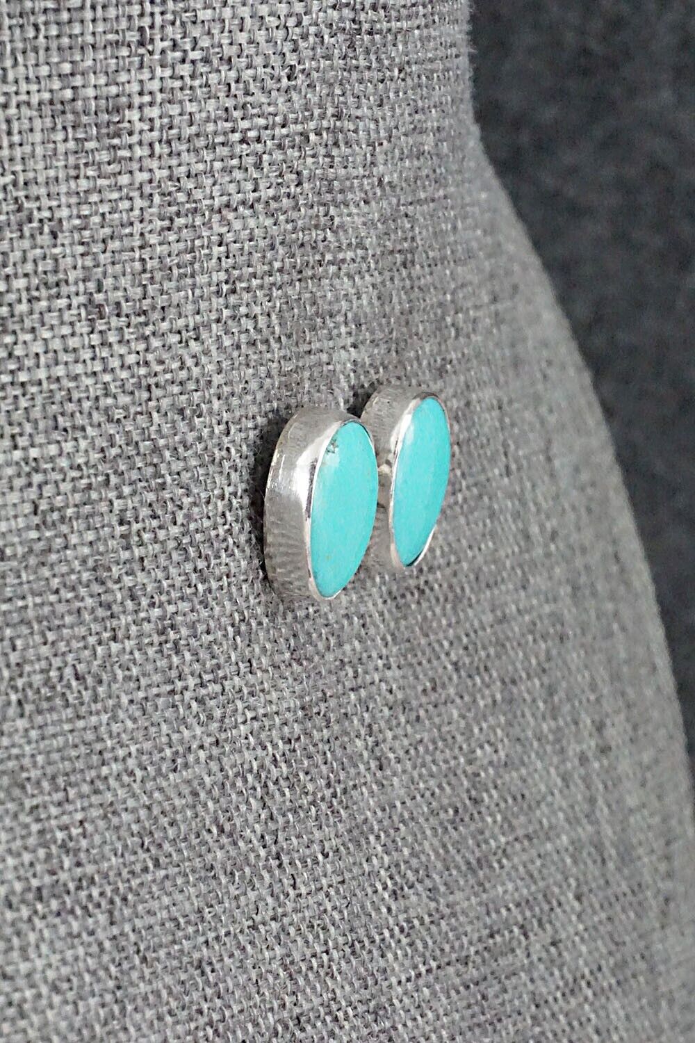 Turquoise & Sterling Silver Earrings - Marco Begaye