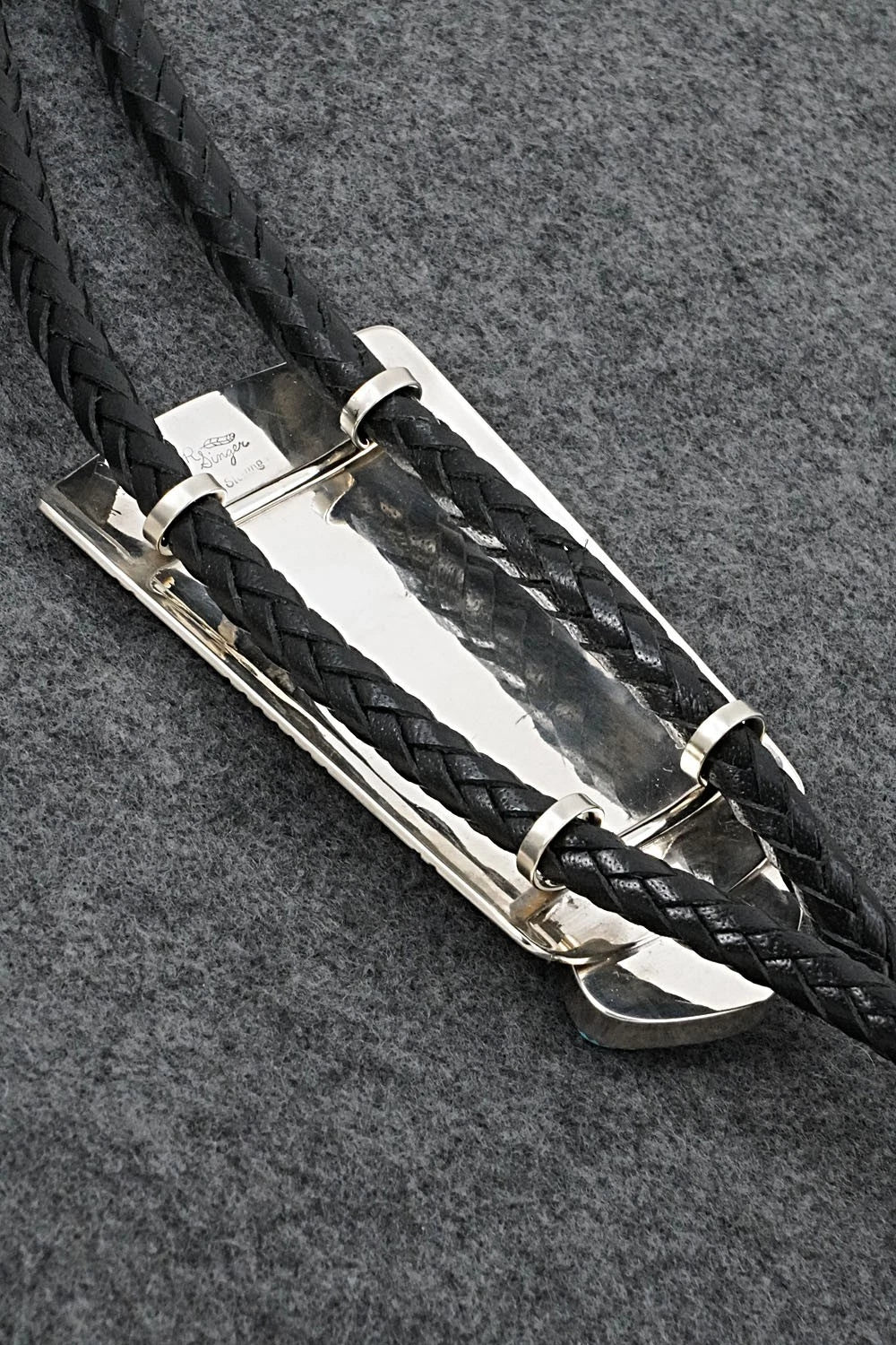 Turquoise & Sterling Silver Bolo Tie - Richard Singer