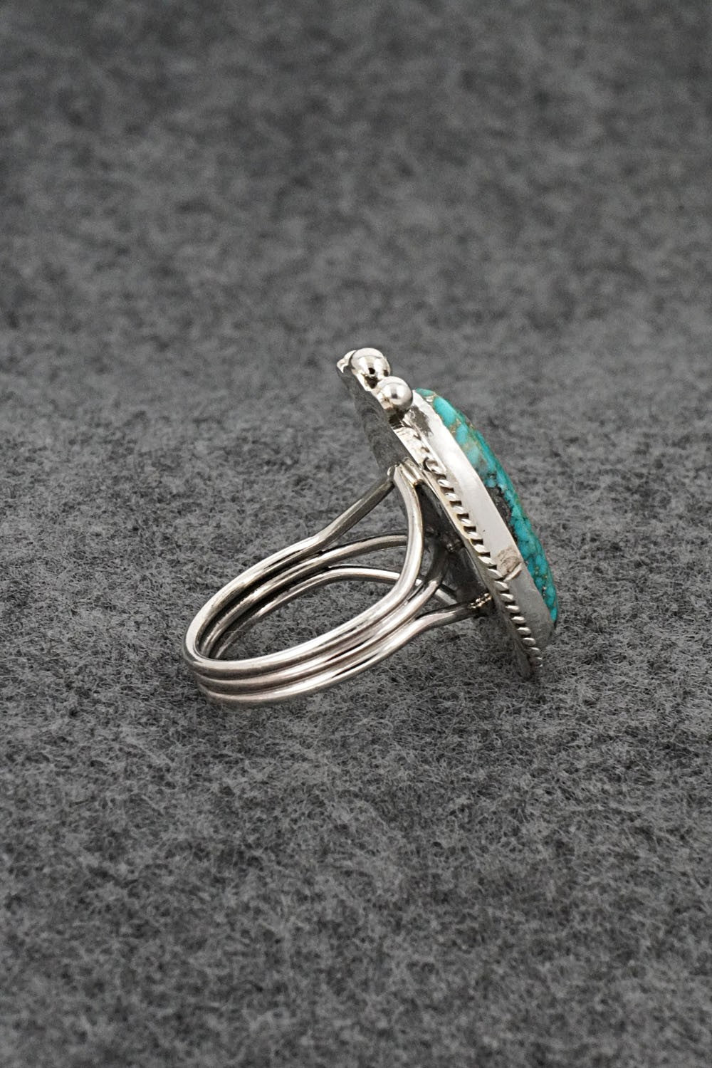 Turquoise & Sterling Silver Ring - Rena Begay - Size 7