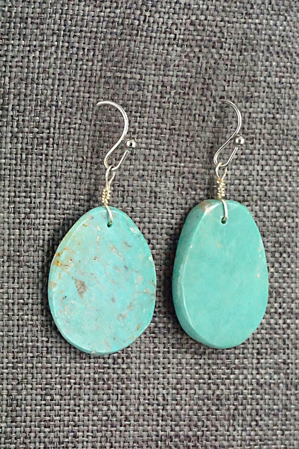Turquoise & Sterling Silver Earrings - Joe Garcia