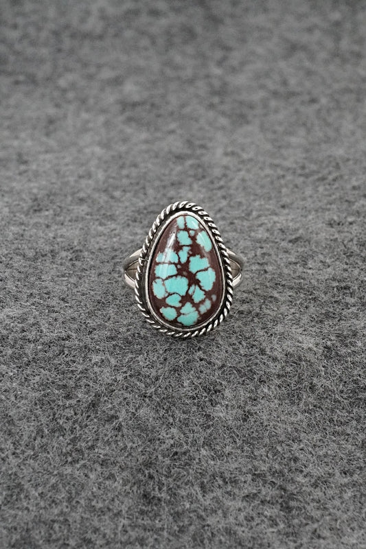 Turquoise & Sterling Silver Ring - Eugene Gruber - Size 6