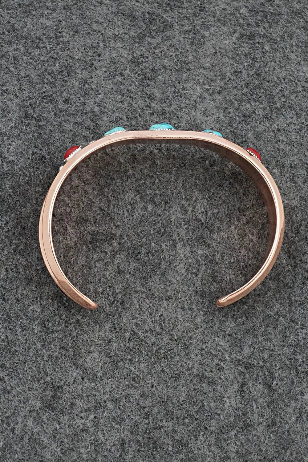 Turquoise, Coral & Copper Bracelet - Paul Largo