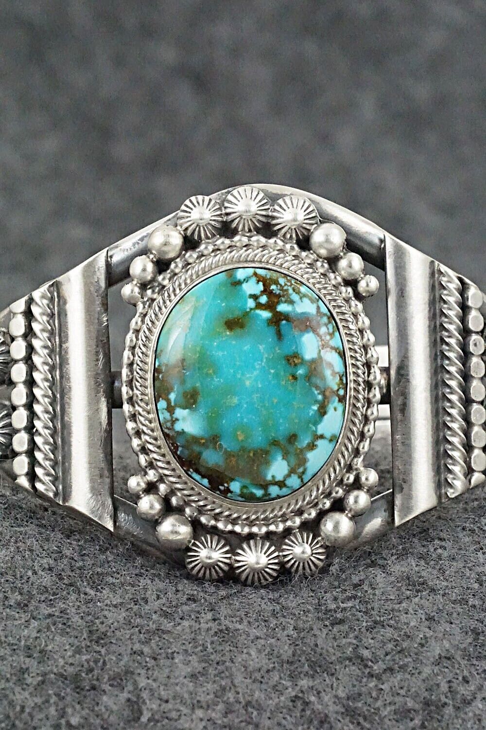 Turquoise & Sterling Silver Bracelet - Tom Lewis