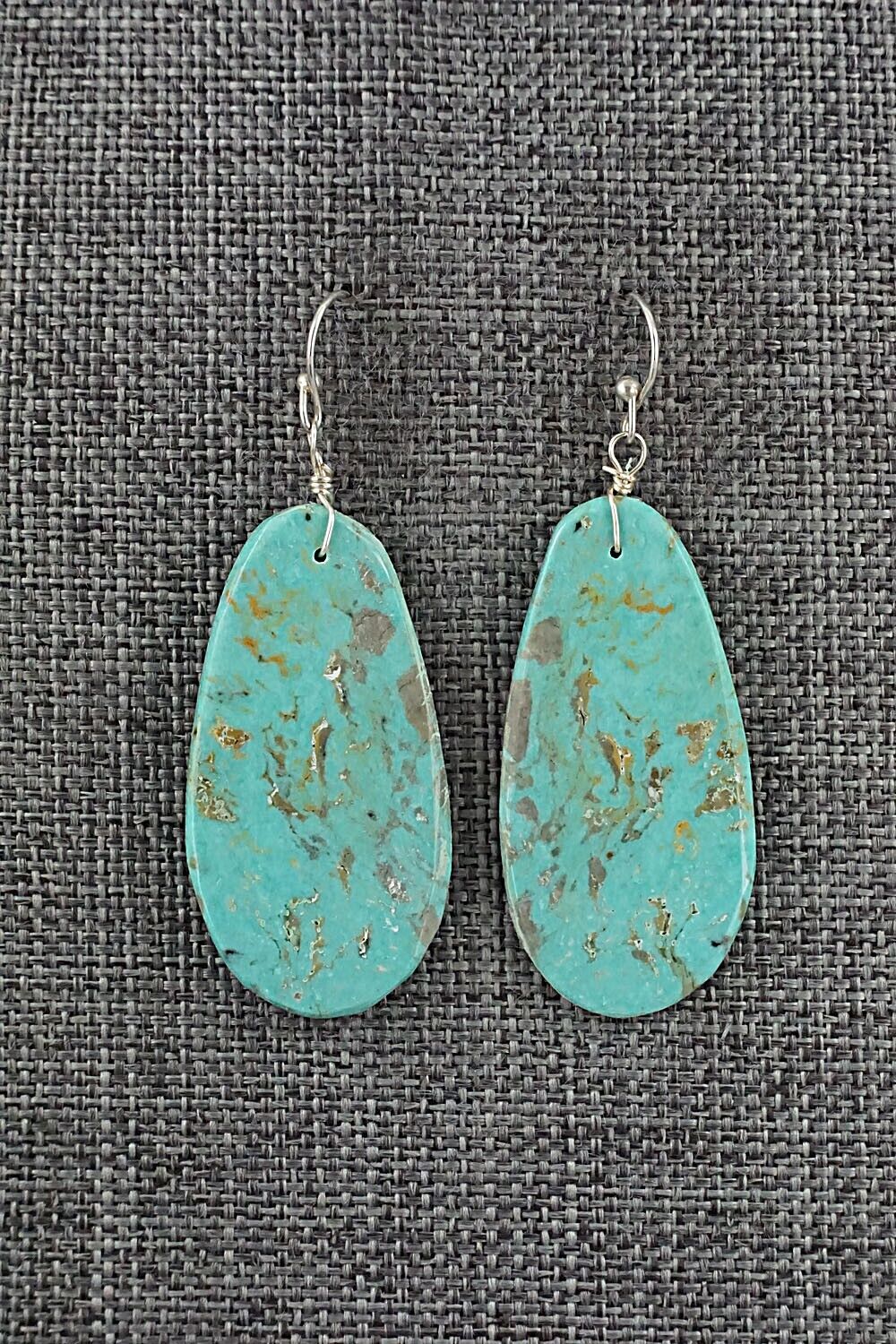 Turquoise & Sterling Silver Earrings - Joe Garcia