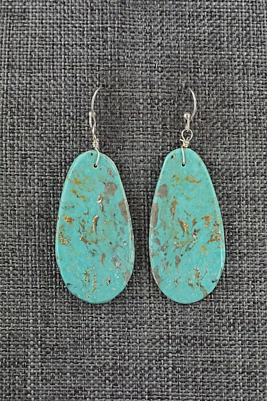 Turquoise & Sterling Silver Earrings - Joe Garcia