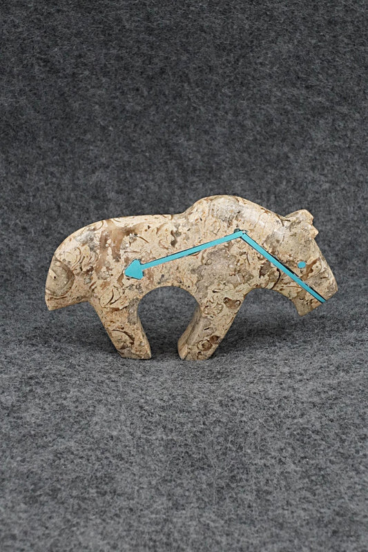 Horse Zuni Fetish Carving - Kenric Laiwakete