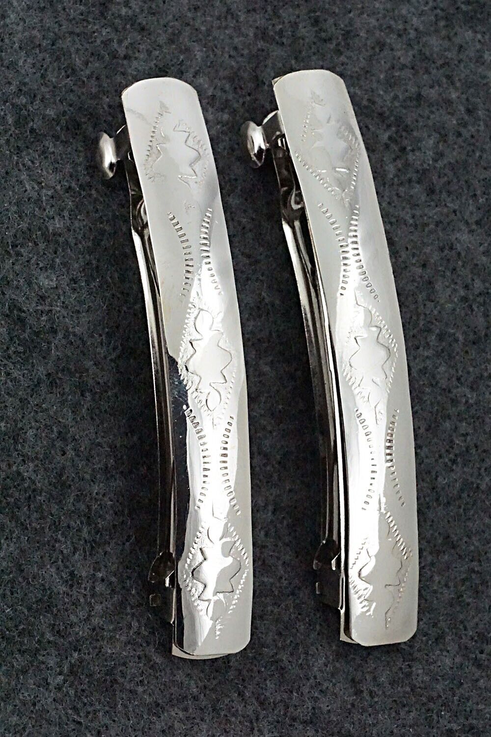Sterling Silver Hair Barrettes - Randall Dalgai
