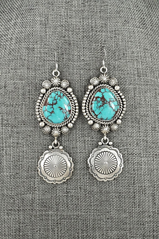 Turquoise & Sterling Silver Earrings - Michael Calladitto