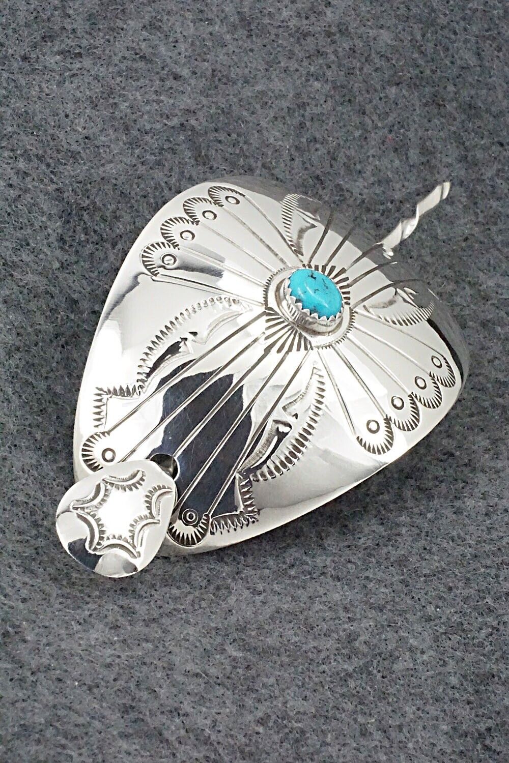Turquoise & Sterling Silver Hair Pin - Jolene Begay