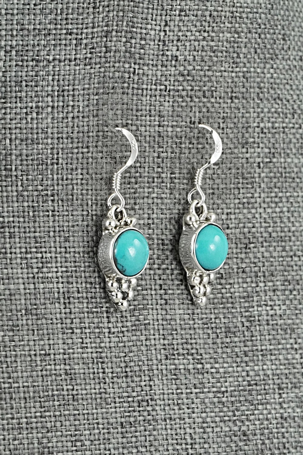 Turquoise & Sterling Silver Earrings - Isabell Yazzie