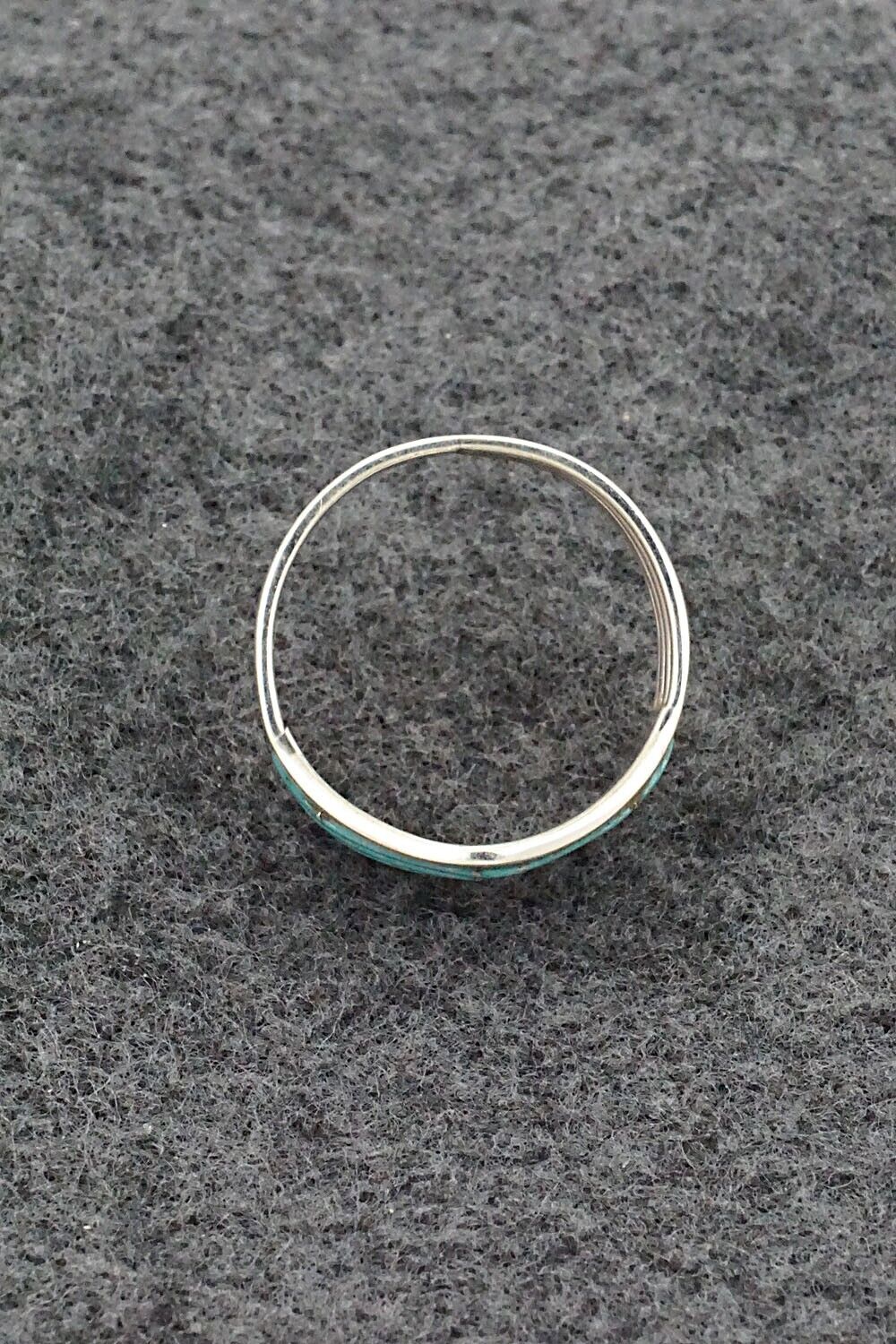 Turquoise & Sterling Silver Ring - Andrew Enrico - Size 10