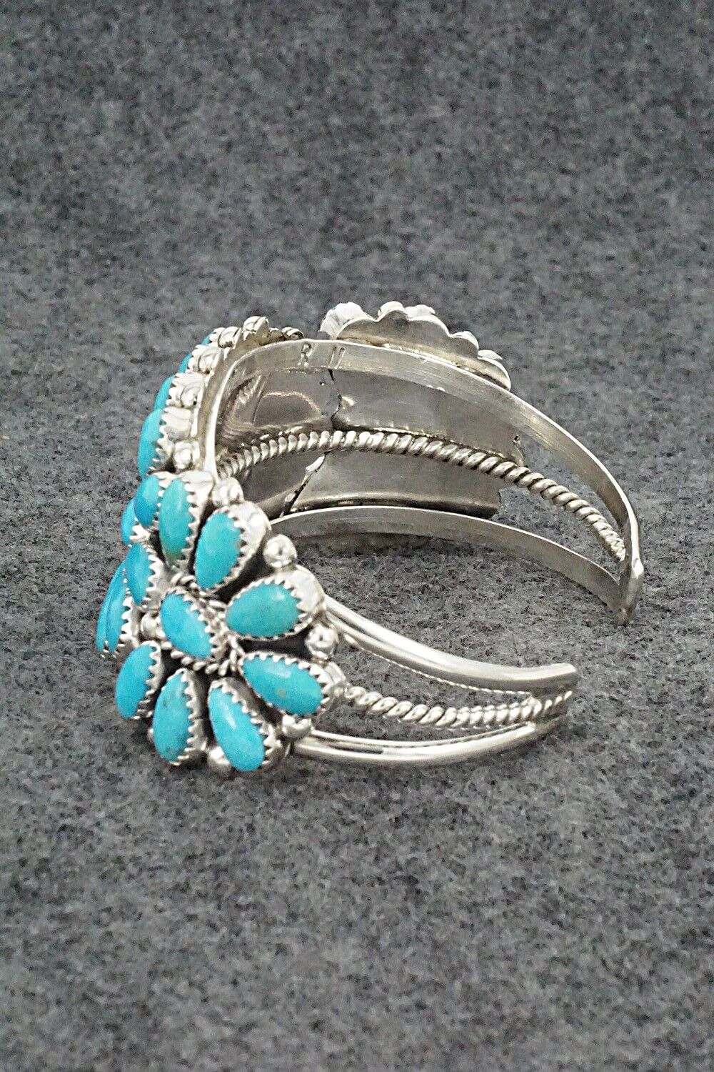 Turquoise & Sterling Silver Bracelet - Rodney Notah