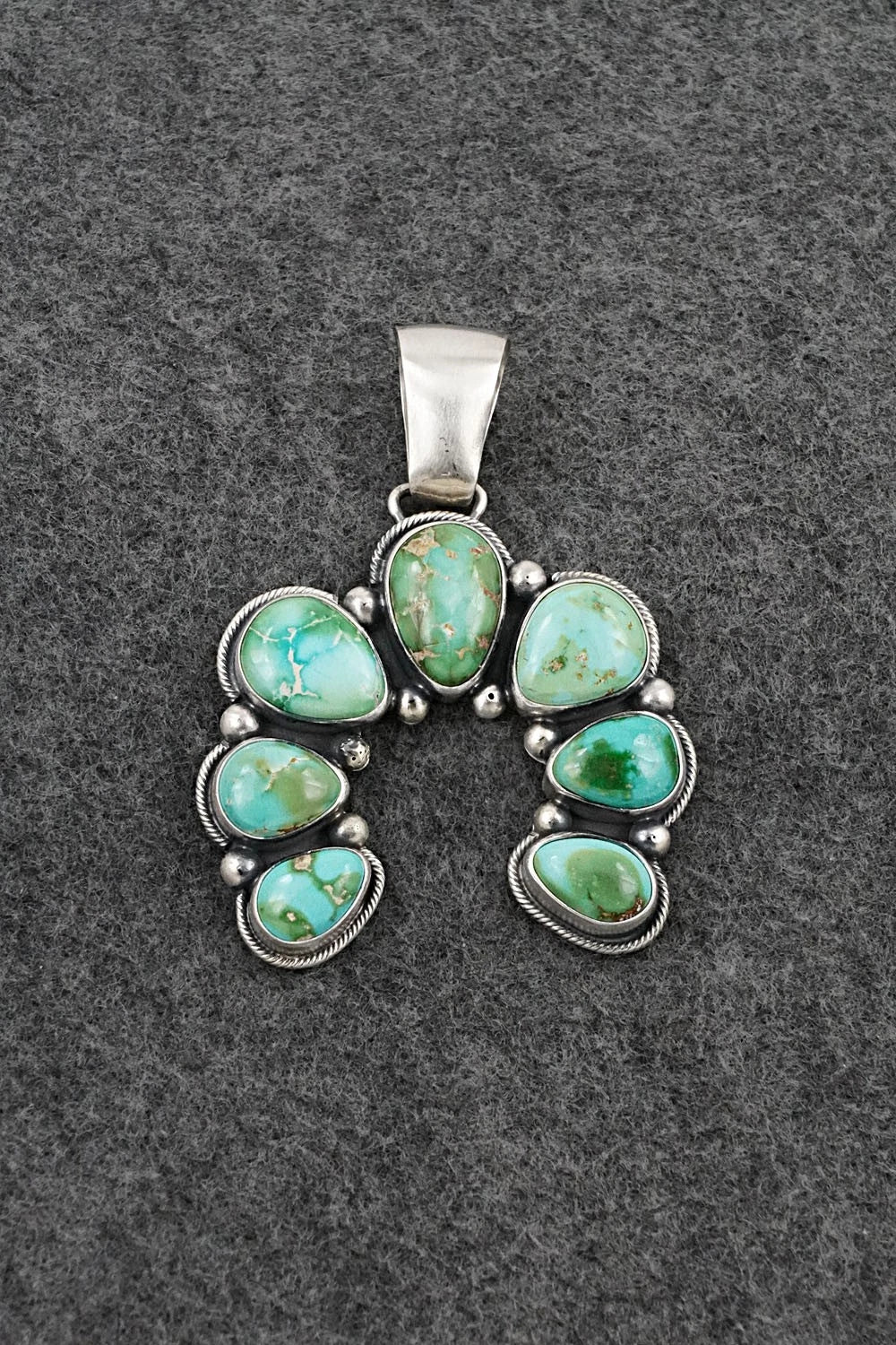 Turquoise & Sterling Silver Pendant - Paul Livingston