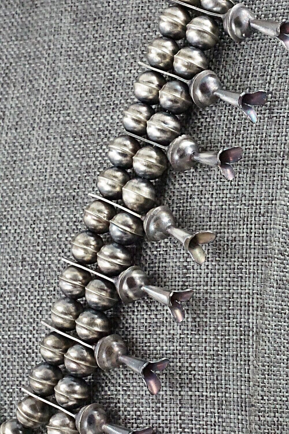 Turquoise & Sterling Silver Squash Blossom Set - Phil Garcia