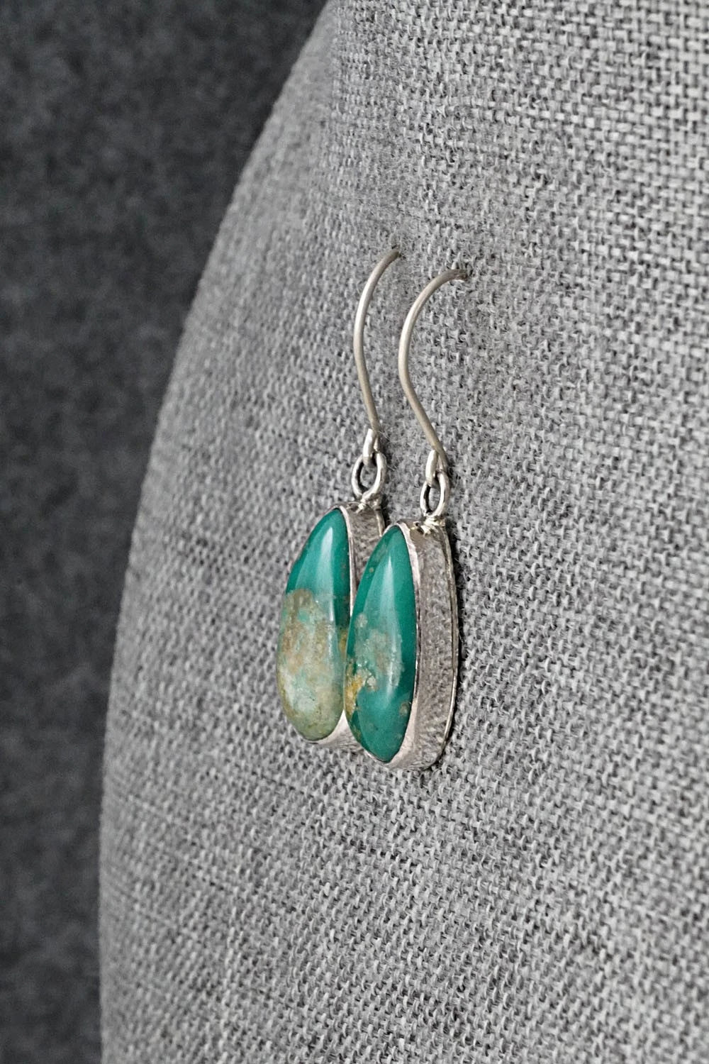 Turquoise & Sterling Silver Earrings - Rosemary Saunders