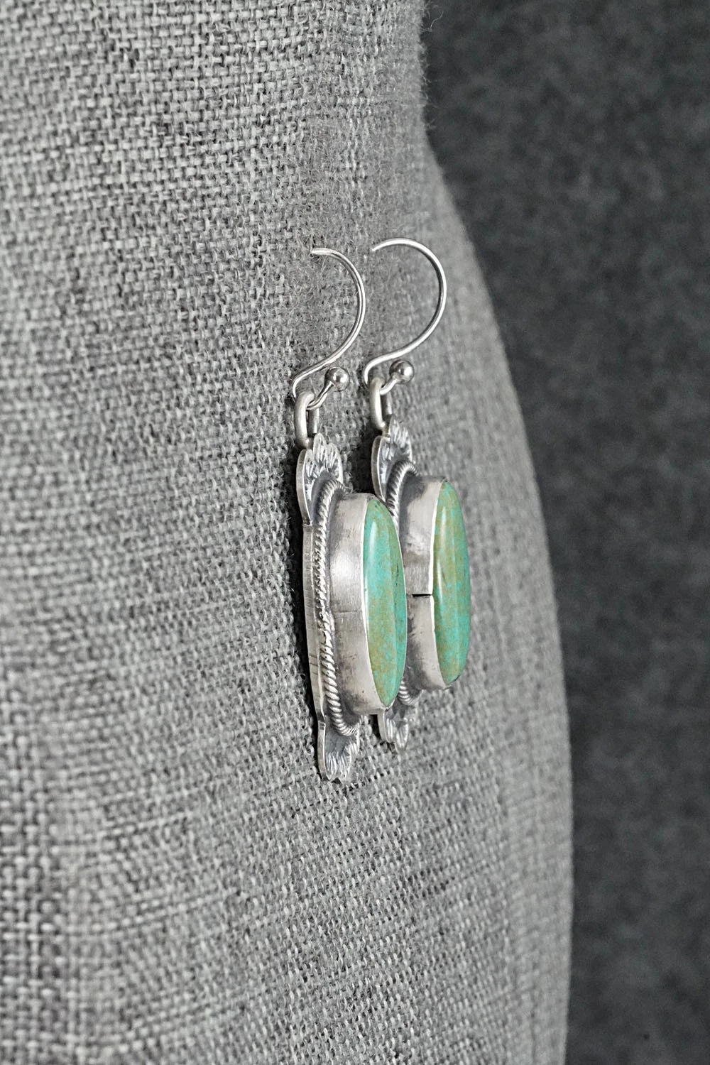 Turquoise & Sterling Silver Earrings - Bobby Johnson