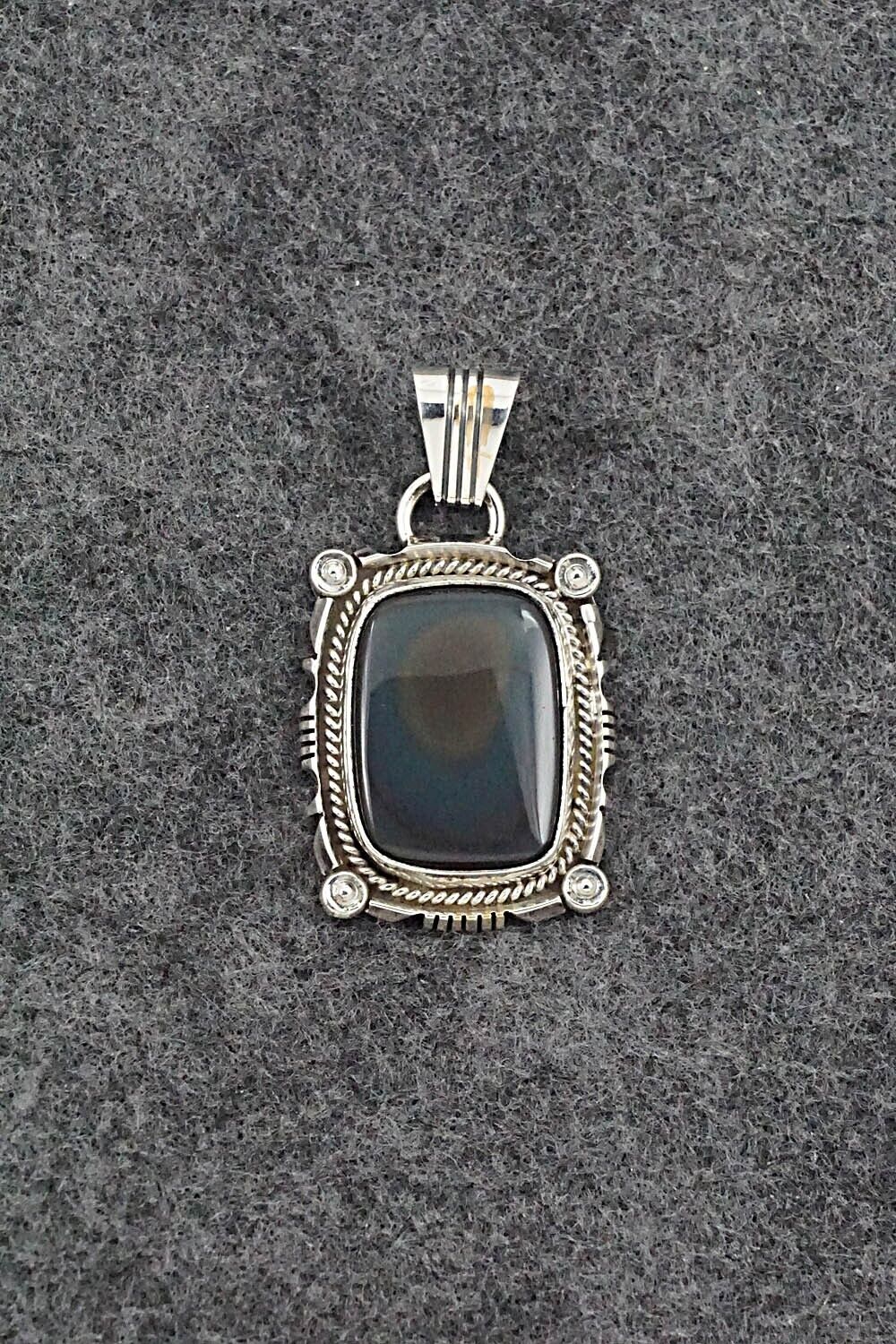 Onyx & Sterling Silver Pendant - Sharon McCarthy