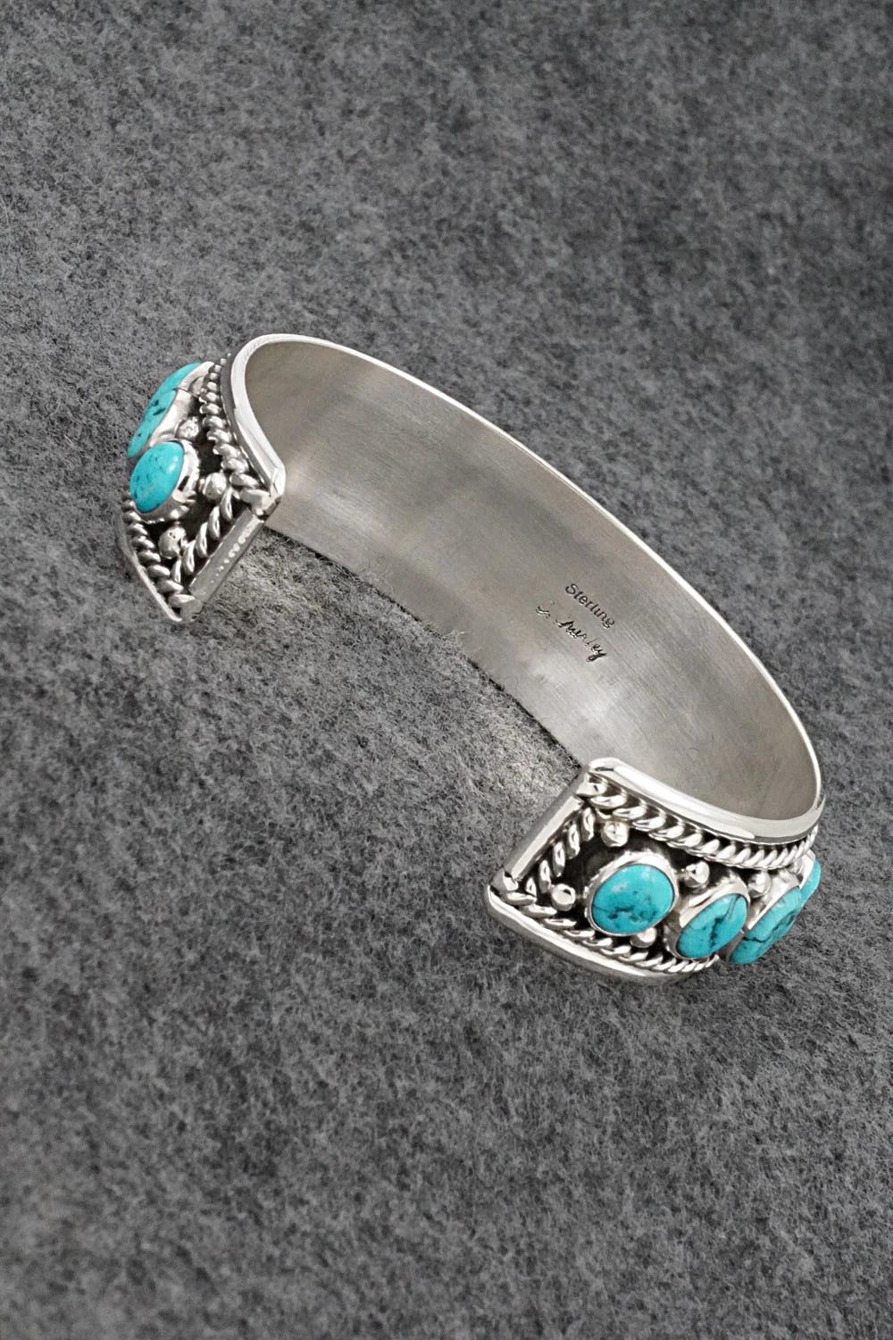 Turquoise & Sterling Silver Bracelet - Chester Charley