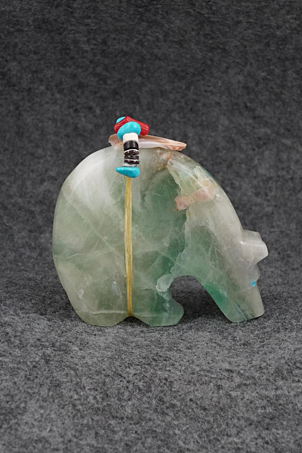 Bear Zuni Fetish Carving - Rodney Laiwakete